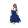 thumbnail image 4 of Girls Dress Swing School Uniform Bow Tie Sailor Collar Short Sleeve 8 Years, 4 of 6