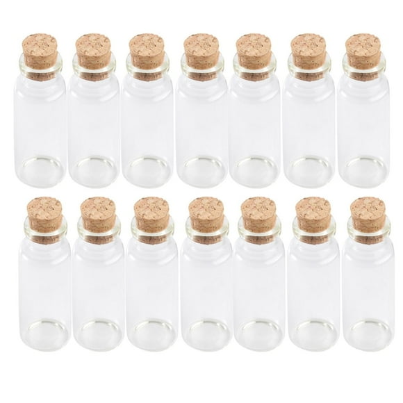 20 Pcs Glass Bottle with Cork Mini Bottle Portable Storage Bottle Spell Jars Glass Wish Jar