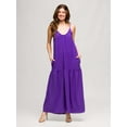 thumbnail image 4 of Womens Spaghetti Strap Maxi Dress, 4 of 10