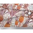 thumbnail image 2 of Soimoi Rayon Fabric Leaves & Pine Fruits Fabric Prints by Yard 56 Inch Wide, 2 of 3