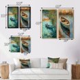 thumbnail image 4 of Designart "Full Moon Serenity Rowing at Dusk III" Lakehouse Wall Art Set Of 2 - Lake House Blue Canvas Set For Living Room Decor, 4 of 6