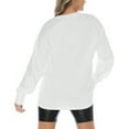 thumbnail image 5 of Women's Gameday Couture White Texas Longhorns Midweight Oversized Long Sleeve T-Shirt, 5 of 5