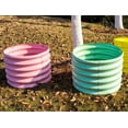 thumbnail image 5 of Kids Raised Garden Beds Outdoor (4-Pack)-24x24x18in Round Galvanized Metal Planter Box for Planting Vegetables, Flowers, Fruits, Eco-Safe & Easy Setup, Blush Pink, 5 of 6