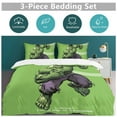 thumbnail image 5 of Hulk 3-Piece Bedding Set Super Hero Hulk Twin Bed Set with Bed Duvet Cover and Pillowcases Gifts for Girls Boys, 5 of 7