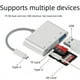 thumbnail image 4 of Lector de tarjetas multifunción cuatro en uno, estación de acoplamiento tipo C, convertidor USB 3.0 a TF/SD de alta velocidad, todo en uno, 4 of 4