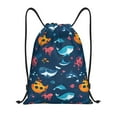 thumbnail image 1 of Bingfone Ocean Floor Animals Drawstrings Backpacks Bags for Men Women Gym Drawstrings Bag-Small, 1 of 6