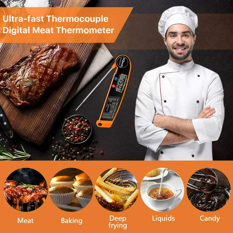Digital-Meat-Thermometer-Instant-Read-Food-Thermometer-for-Kitchen-Cooking-BBQ-Grill-Smoker-Liquid-Oven-Thermometer-New
