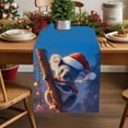 thumbnail image 4 of Christmas Table Runner Cute Koala Wearing Santa Hat Table Runners Christmas Ball Cotton Linen Dresser Scarf Kitchen Dining Table Decor for Christmas Holiday Party Decor 13x36 Inch, 4 of 7