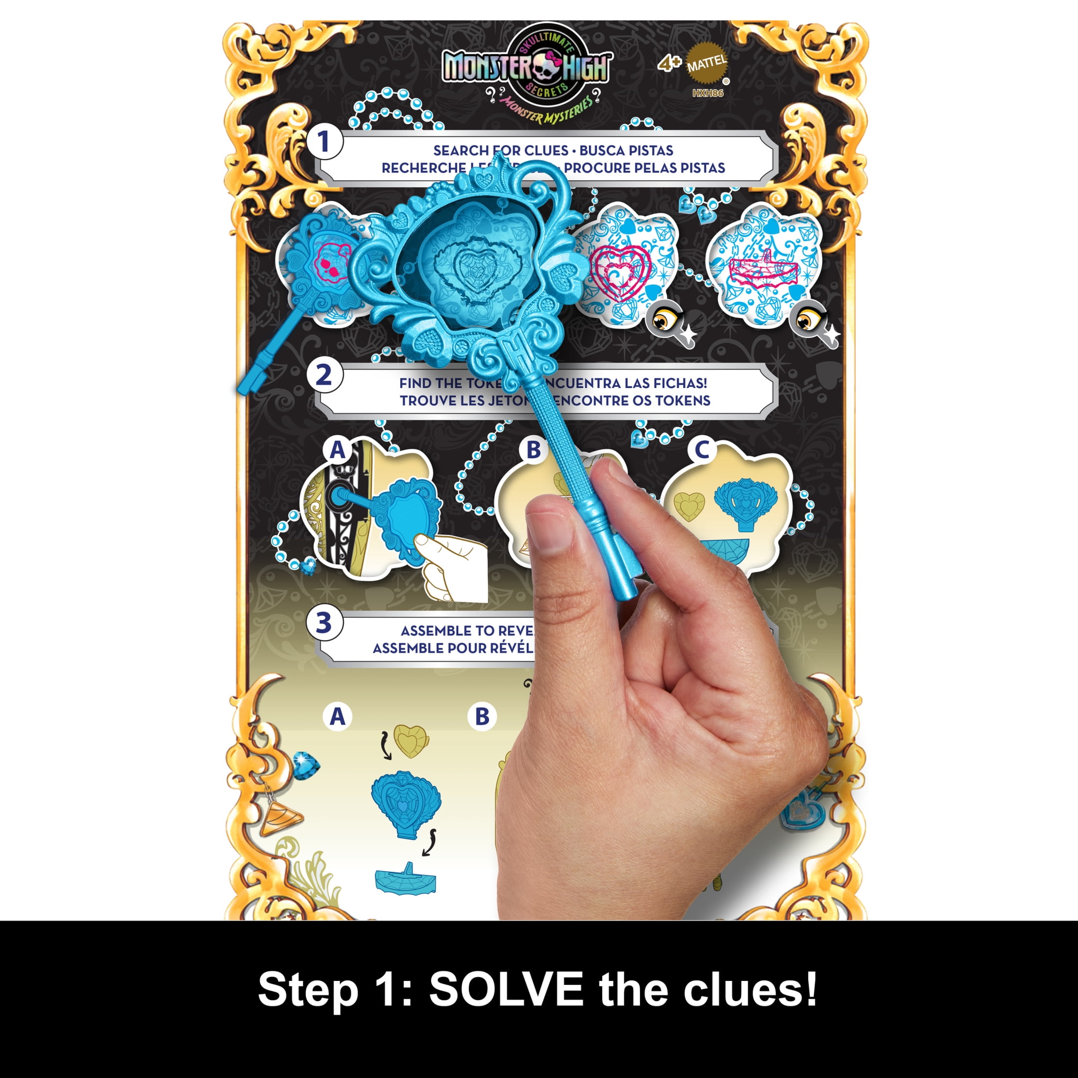 Monster High Skulltimate Secrets Monster Mysteries Playset, Cleo De Nile Doll with 19+ Surprises  (图4) Monster High Skulltimate Secrets Monster Mysteries Playset, Cleo De Nile Doll with 19+ Surprises  (图4)