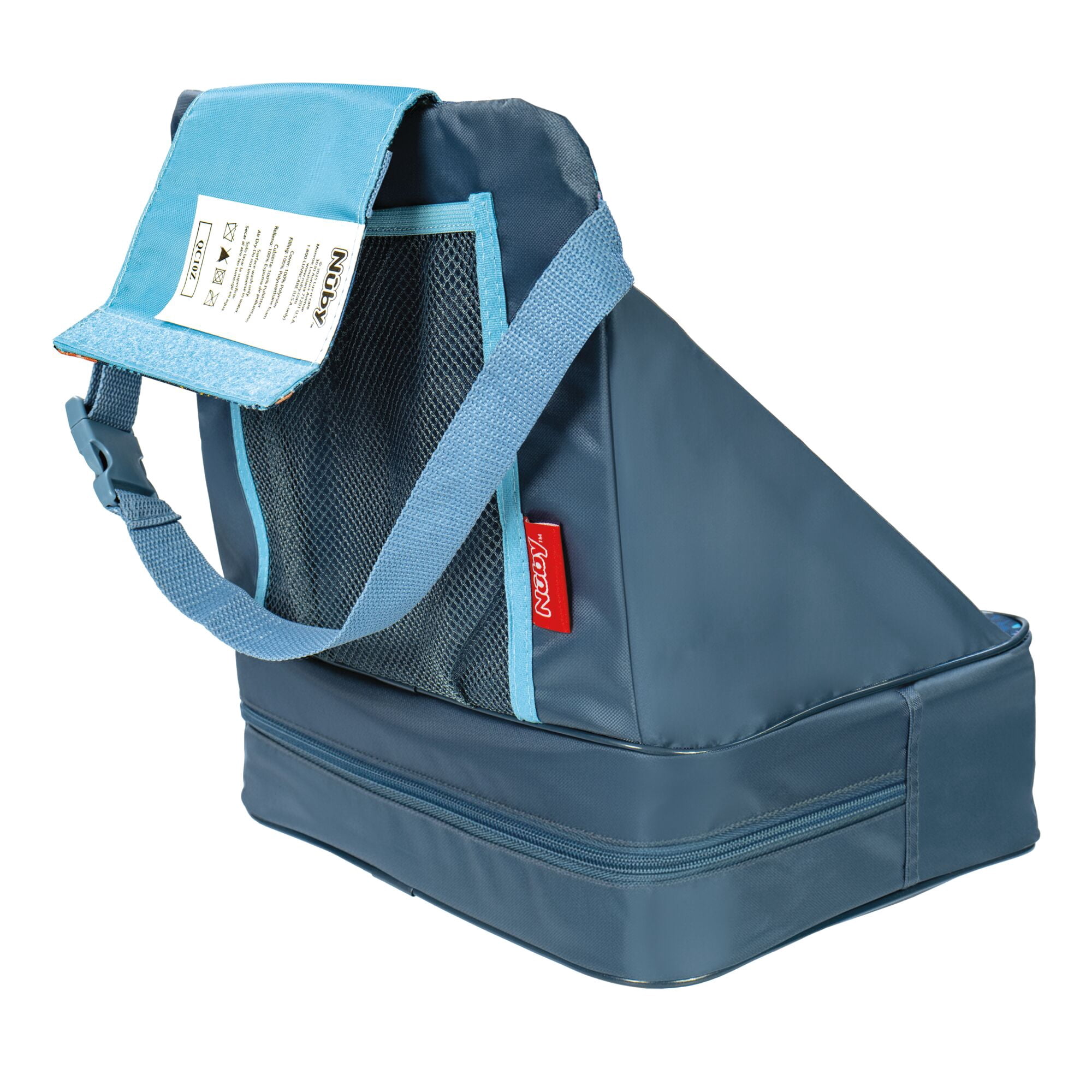 Nuby Easy-Go Lightweight High Chair Booster Seat, For 9 Months and up, Blue Bear Print