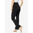 thumbnail image 2 of Roaman's Women's Plus Size Petite Essential Stretch Yoga Pant, 2 of 4