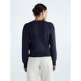 thumbnail image 3 of Free Assembly Women's and Women's Plus Sweater with Long Puff Sleeves, Midweight, Sizes XS-4X, 3 of 5