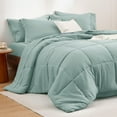thumbnail image 1 of Juego de edredón Bedsure Sage Green Queen, 7 piezas, 1 of 7