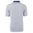 thumbnail image 3 of Men's Cutter & Buck Navy ETSU Buccaneers Big & Tall Virtue Eco Pique Micro Stripe Recycled DryTec Polo, 3 of 3