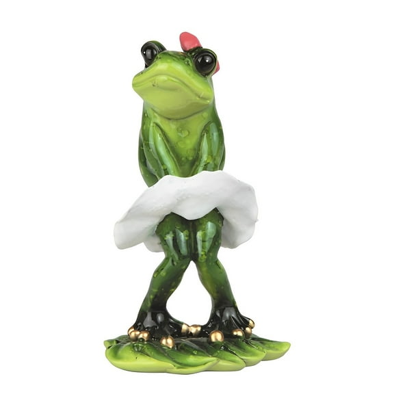 FC Design 5"H Baby Girl Frog with White Skirt Animal Figurine Statue Sculpture Ornament Decoration Home/Room Decor and Unique Gift Ideas for Housewarming, Holidays and Birthdays