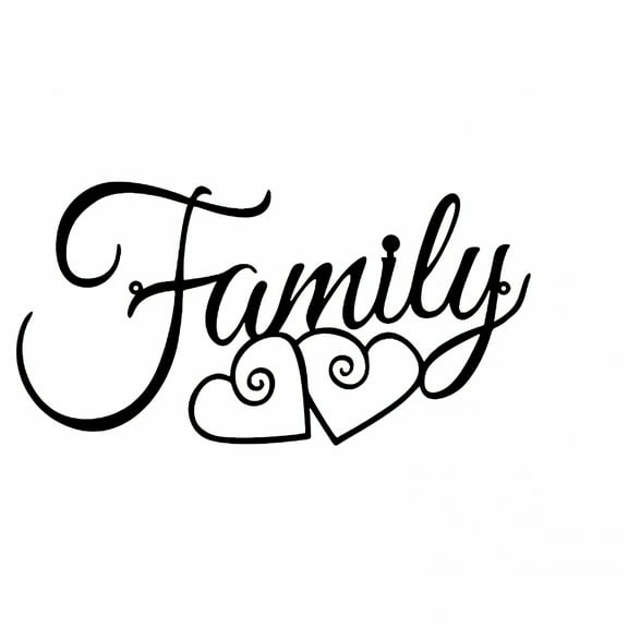 LAMIRO Farmhouse Wall Ornament for Home Office,Metal Family Wall Sign,Black Family Word Wall Art,Iron 7.87*9.84*0.79"