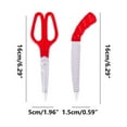 thumbnail image 2 of Vikakiooze Red Creative Ballpoint Pen Cute Simulation Scissors And Box Cutter Modeling Tools Pen Advertising Gift Pen Student Stationery, 2 of 5