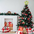 thumbnail image 5 of Christmas Star Tree Topper, Plush Christmas Star Tree Topper, 9.84" Green Furry Star Xmas Tree Topper for Xmas Home Decoration, 5 of 6