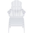 thumbnail image 3 of Ensemble de 2 Pcs Chaise Adirondack Pliante Classique avec Repose-Pieds Ottoman, 3 of 3