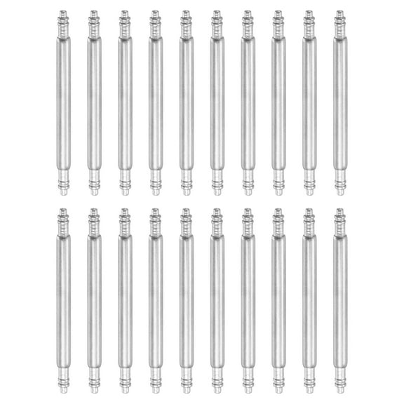 20pcs 21mm Watch Spring Bar 1.8mm Thickness Band Pins Double Fringe Stainless Steel Replacement Pin for Watch Band Link