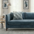 thumbnail image 5 of MICHAEL AMINI Lexi 21x21" Square Fabric Accent Pillow in Mineral Gray Set of 2, 5 of 5
