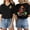 Black, variant on Women’S Cinco De Mayo Fiesta Print V-Neck T-Shirt, Casual Short Sleeve Summer Tee, Lightweight Polyester, 1pc, Sizes S M L XL XXL