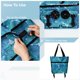 thumbnail image 4 of Bolsa para carrito de compras, reutilizable, portátil, plegable, con ruedas, extragrande, para viajes, compras, camping, 18 l, 4 of 6