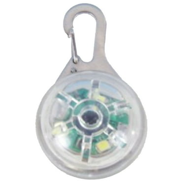 Clip On Glowing LED Dog Collar Pendant Colorful Outdoor Warning Light Pet Buckle Pendant
