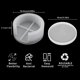 thumbnail image 2 of Round Coaster Resin Mold, 5 Pieces Silicone Coaster Mold Set, DIY Coaster Mold Set for Making Coasters DIY Home Decoration, 2 of 5