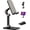 Black, variant on OCYCLONE Phone Stand for Desk, Adjustable Height & Angle, Foldable & Portable Tablet Holder, Compatible with 4-11" iPhone, iPad, Samsung - Ergonomic for Watching, Gaming, Reading (Black)