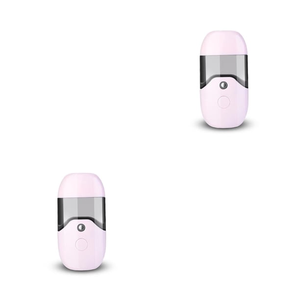 Seitruly Vaporizador facial de 50ml, humidificador evaporativo, difusor, suministros para esteticista Rosado 2piezas
