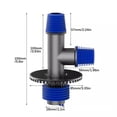 thumbnail image 3 of FHBVT Washing Pipe Drain Connector Bathroom Drain Pipe Odor Preventer Overflow Prevention Drain Fitting Sewer Pipe Odor Eliminator Connector Floor for Basement Laundry Room Garage Drainage Adapter, 3 of 9