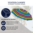 thumbnail image 6 of Caribbean Joe 6.5ft Beach Umbrella with UV Protection and Carry Case, 6 of 7