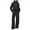 Z01-Black, variant on BYHONG Womens Sets 2 Piece Outfits Fall Matching Half Zip Sweatshirt Wide Leg Sweatpants Casual Suit GY2 S