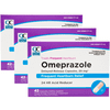 3 Pack Quality Choice Omeprazole Delayed Release Acid Reducer 20mg 42 Tabs Each