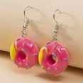 thumbnail image 3 of Lovely Resin Fruit Earrings, Cute Banana Strawberry Honey Peach Watermelon Avocado Imitation Food Dangle Earrings, 3 of 10