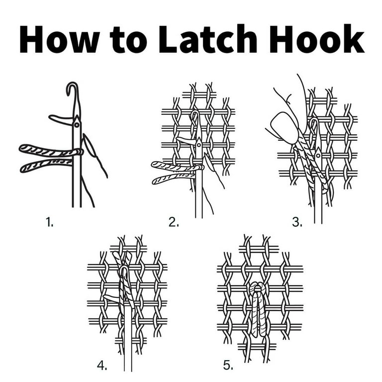  Rug Canvas for Locker Hook or Latch Hook 3.75 Mesh