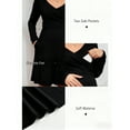thumbnail image 3 of Yawrut Womens V-Neck Maternity Dresses Nursing Breastfeeding Dress With Pockets, 3 of 7