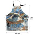 thumbnail image 2 of Cauagu Abstract Sea Turtle Aprons with Pockets,Waterproof Apron for Women,Kitchen Cooking Apron Adjustable Bib Aprons Chef Apron for Cooking,Drawing,Crafting, 2 of 8