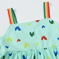 thumbnail image 4 of Toimothcn Robes pour Filles Sans Manches Décontractées Imprimé Papillon avec Chapeau Douce Respirante Robes d'Été Robe d'Été Adorable pour Fille, 4 of 8