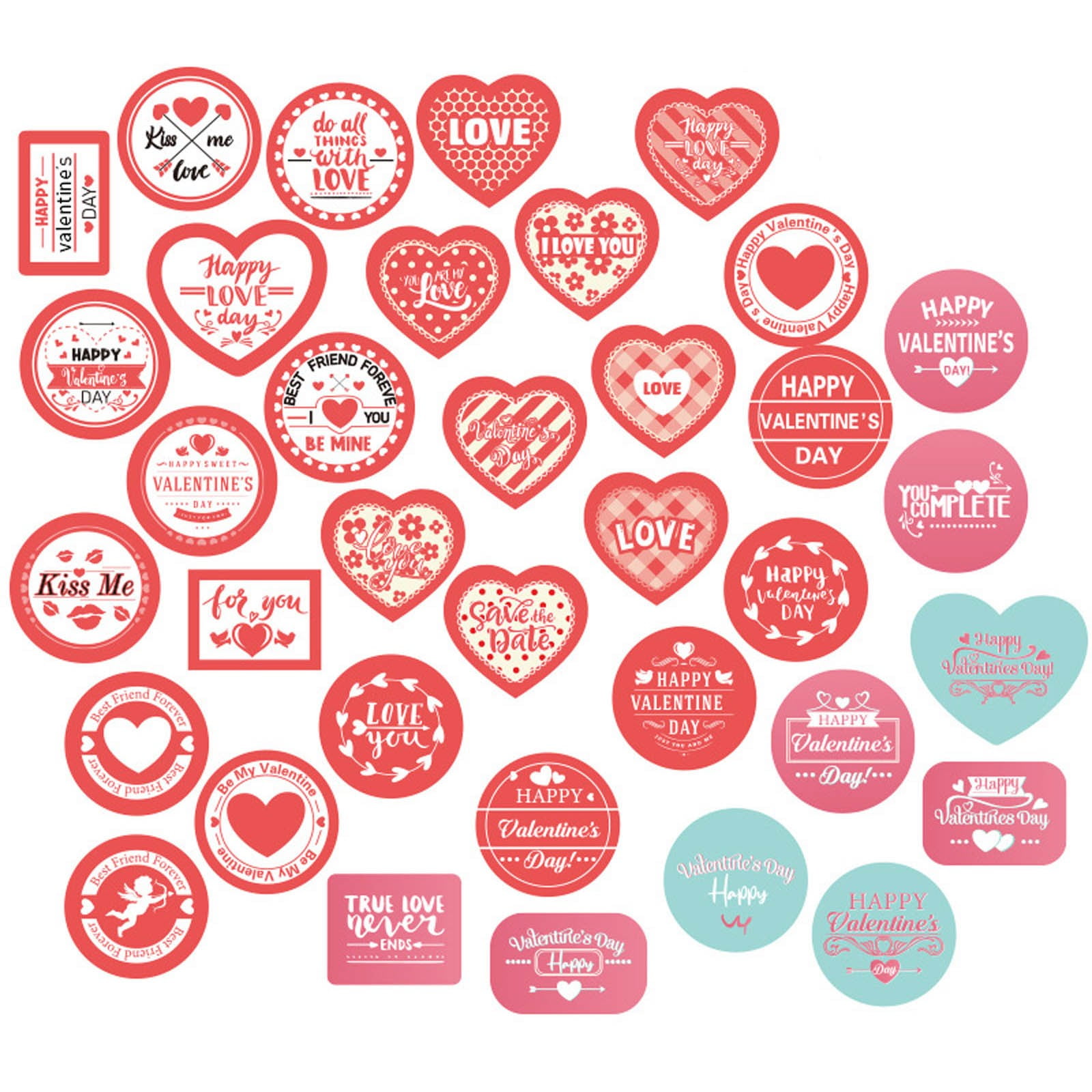 Tarmeek Valentine's Day Heart-shaped Stickers Gift Packaging Decoration  Sticker Gift Box Stickers Wedding Proposal Engagement Anniversary Birthday  Party Favors Valentine's Day Gifts for Women 