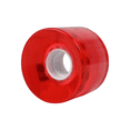 thumbnail image 3 of Blank Skateboard Wheels 59mm 82A Hi-Rebound Soft Cruiser Clear Red, 3 of 4