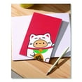 thumbnail image 4 of Smoko Tayto Lucky Cat Layflat Notebook, 1-Subject, Medium/College Rule, Red/White/Brown Cover, (72) | Bundle of 2, 4 of 4