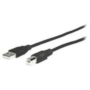 Angle View: 25FT USB 2.0 AM/BM CABLE STANDARD SERIES LIFETIME WARRANTY