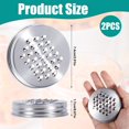 thumbnail image 2 of 2PCS Mason Jar Grater Lid, Mason Jar Shredder Lid Reusable Mason Jar Lids Mason Jar Cheese Shaker Lid Stainless Steel Grater Tops Covers for Mason Jars Kitchen Cutter Lid Multipurpose Canning Lids, 2 of 7