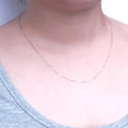 thumbnail image 3 of 100% 18K White Gold Necklace Wedding Jewelry Fine Cute Rolo Chain 18"/45cm, 3 of 6