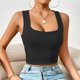 thumbnail image 4 of mfyjkho Camisetas Sin Mangas Para Mujer, Camiseta Informal De Punto A Rayas Sin Mangas Con Cuello Redondo Y Capucha De Verano Para Mujer Tops Bohemios Para Mujer L, 4 of 7