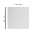 thumbnail image 2 of WRITWAA 4Set Canvas Board for Painting White 20x20cm Rectangular Wood and Cotton Canvas, 2 of 6