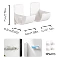 thumbnail image 4 of Shengyu 4piece Sturdy Trash Bag Stand Materialplastic Garbage Storage Solution Waterproof Self-Adhesive, 4 of 6