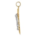 thumbnail image 2 of FJC Finejewelers 14 Kt Tri Color Gold Bright Cut with Textured Mariner's Cross Charm, 2 of 7